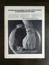 Vintage 1971 Bulova Oceanographer Watch Full Page Original Ad 324 - £5.53 GBP