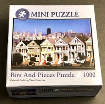 Smallest Mini Jigsaw Puzzle Bits &amp; Pieces San Francisco Painted Ladies 1000 Pcs - £10.34 GBP