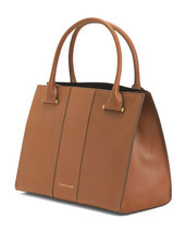 NWT ETIENNE AIGNER BROWN LEATHER LARGE CAREER TOTE BAG $328 - $239.54
