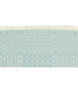 Artisan Handwoven Mini Rug/Table Mat 11&quot; x 12&quot; Sky Blue #17, Cotton - £70.95 GBP