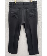 Vintage Levi&#39;s Polyester Slacks Pants Black Gold Tab 40 X 34 Made In USA... - $49.39 CAD