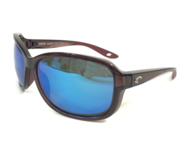 Costa Sonnenbrille Seadrift 06S9114-0260 Lila Bengel Rahmen W/ Blau Spiegel 580G - £110.05 GBP