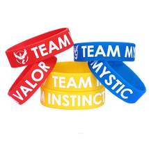 5 Wristbands for price of 1 Team Mystic Valor Instinct Pokemon Go Bracelets - £2.29 GBP
