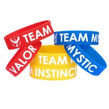 5 Wristbands for price of 1 Team Mystic Valor Instinct Pokemon Go Bracelets - £2.29 GBP