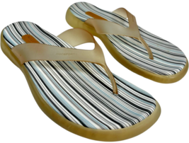 Rockport women&#39;s Grey/Blue/White Flip-Flop Sandals 501832 size 8M - $31.92