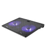 USB Powered Laptop Cooling Pad with Dual Fan, Dual USB Port and Blue LED... - £31.00 GBP