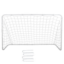 6X4 Ft Youth Size Strong Steel Frame Soccer Goal Football Portable W/Dur... - $54.99