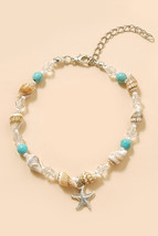 Conch Beaded Starfish Beach Anklet - $2.82
