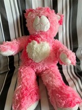 Build a Bear Plush Pink Bear Toy 18&quot; Stuffed Animal Soft Magnetic Paws H... - £18.38 GBP