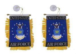 Wholesale Lot 3 USAF Air Force Double Sided Mini Flag 4&quot;x6&quot; Window Banner - £4.72 GBP