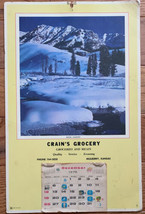 Crain&#39;s Grocery Mulberry Kansas KS 1976 Calendar - $4.00