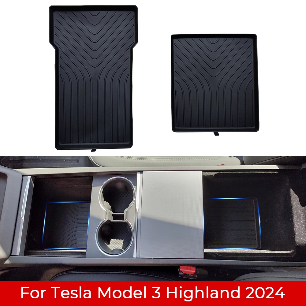 For Tesla Model 3 Highland 2024 Center Console Armrest Storage Box Stowing - £13.35 GBP+