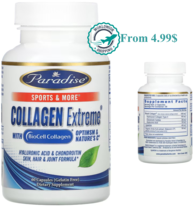 Paradise Herbs Collagen Extreme with BioCell Collagen OptiMSM &amp; Natures C 60 Cap - £18.91 GBP