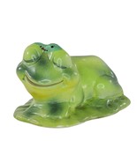 Vintage Josef Originals Ceramic Frog Figurine Worm Caterpillar On Head L... - $14.99