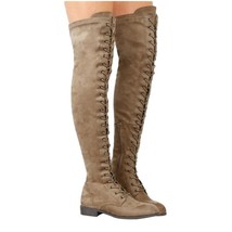 Sexy Women Over The Knee Boots Rome Style Woman Winter Shoes Fashion Women Boots - £38.80 GBP