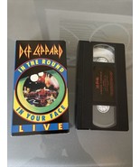 Live DEF LEPPARD In The Round In Your Face VHS 1989 Hysteria CONCERT Vid... - $12.30 CAD