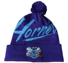 Charlotte Hornets Script Knit B EAN Ie Hat Cuffed W/POM Mitchell And Ness Nwt - £13.88 GBP