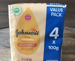Johnson&#39;s Baby Honey Soap - 4 x 100g - $13.98