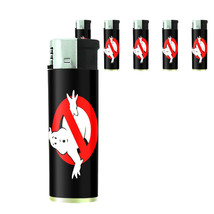 80&#39;s Theme D2 Lighters Set of 5 Electronic Refillable Butane No Ghost - $15.79