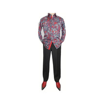 Men Shirt J.Valintin Turkey Usa Egyption Cotton Axxess Style 5406-04 Red image 3