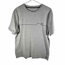 Vineyard Vines Mens Short Sleeve Tshirt Gray Blue Logo Size Medium - $10.72