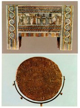 2 Postcards Greece Crete Heraklion Museum Sarcophagus Disc of PhaistosUn... - £3.93 GBP