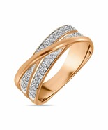 0.21 CT 14k White Gold/Rose Gold/Gold Engagement Ring VVS/DE Lab Grown D... - €811,89 EUR