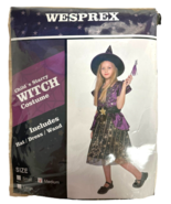 Starry Witch Costume Set for Girls with Hat &amp; Magic Wand Size M 8Y-10Y - $376.73 MXN