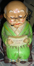 Coin Bank - Vintage Old Man Piggy Bank - $9.00