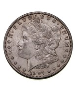 1897-O S$1 Silver Morgan Dollar in AU Condition, Very Nice Luster - $235.41 CAD
