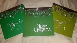 Handcrafted 6&quot; Square Christmas Cards - £17.26 GBP