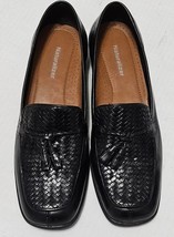 Naturalizer Sammy Womens 8M Black Woven Leather Cushion Flats Brazil - €17,49 EUR