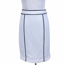 Calvin Klein Petite Straight Pencil Skirt 6P Womens Contrast Piped Caree... - £18.19 GBP
