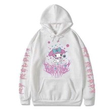 Graphic Hoodie Melody Kawaii Hello Kitty Japanese Anime Long Sleeve Swea... - £15.72 GBP