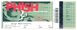 Phish Untorn Concierto Ticket Stub Julio 13 2003 Gorge Amph. George,Washington - £42.30 GBP