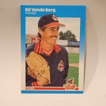1987 Fleer Update Baseball Ed Vande Berg #U-120 Cleveland Indians Baseba... - $1.14
