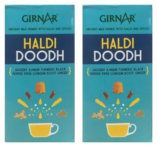 Girnar Haldi Doodh Instant Milk Premix With Haldi &amp; Spices (5 Sachets) Pack of 2 - £15.63 GBP