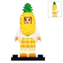 The Pineapple Girl Fruit Series Moc Minifigures Block Gift For Kids - £2.43 GBP