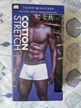 TOMMY HILFIGER Mens Boxer Briefs Small Black 3-Pack Cotton Stretch Trunk - $28.66