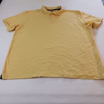 Club Room 2-Button Men&#39;s Yellow Cotton Polo Shirt Short Sleeve Size 2XL - $229.39 MXN