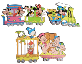 Vintage 1984 Disney Cardboard Trainwall Decor, 3 PC Set Mickey, Donald, 3 Pigs - £57.01 GBP