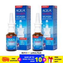 2 X AQUA MARIS Classic 100% Natural Nasal Spray for Irritated &amp; Dry Nose 30ml - £38.44 GBP