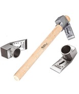 Adze Heavy Duty Hammer Solid Steel Wooden Handle For Construction Moulders - £27.17 GBP