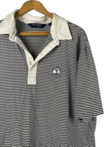 Ralph Lauren Golf Polo Shirt XL Pebble Beach Links Black Stripe Stretch ... - $55.88