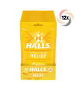 Full Box 12x Bags HALLS Relief Honey Lemon Soothing Cough Drops | 30 Per... - €44,18 EUR