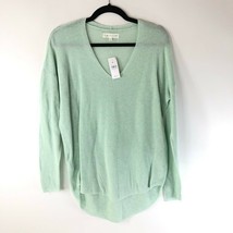 Lou And Grey Loft Womens Thin Knit Pullover Sweater Green Long Sleeve M New - £26.54 GBP