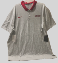 $14.99 Cleveland Indians MLB Vintage 90s Gray Nike Red Polo Shirt 3XL New - $14.84