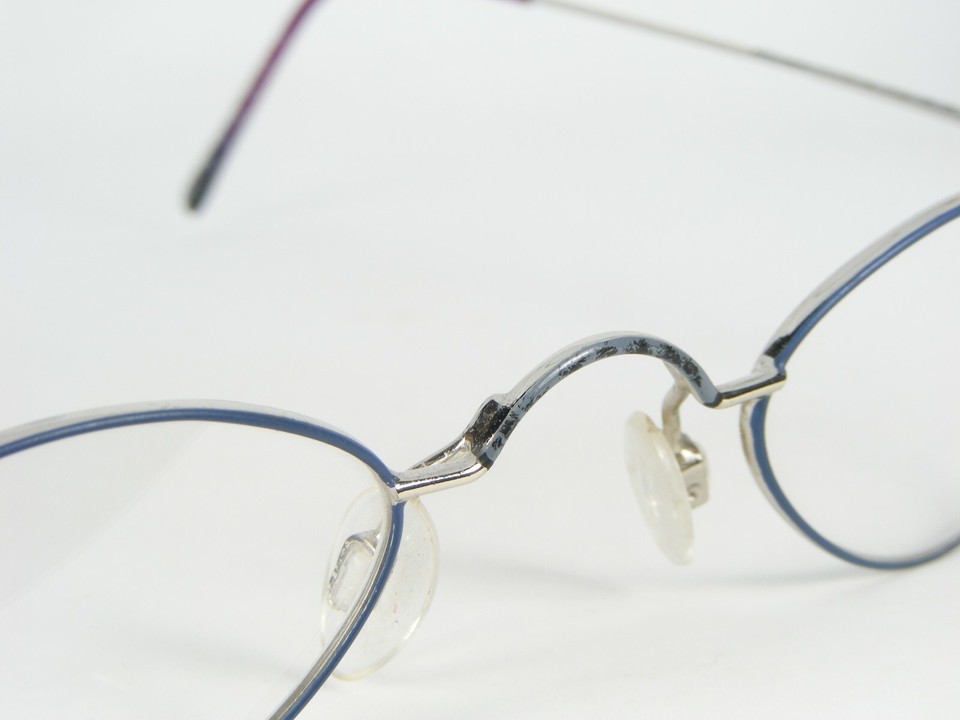 VISTAN Mod. 254 003 BLUE /SILVER EYEGLASSES GLASSES METAL FRAME 40-24-140mm Item image 7