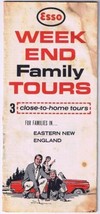 Eastern New England Weekend Family Tours Esso Road Map 1968 - £5.66 GBP