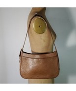 Pacco Shoulder Bag Australian Kangaroo Leather Brass Zipper Brown Strap ... - £46.04 GBP